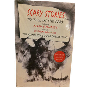 Scary Stories to Tell in the Dark; Complete Box Set 3 Books Alvin Schwartz-New